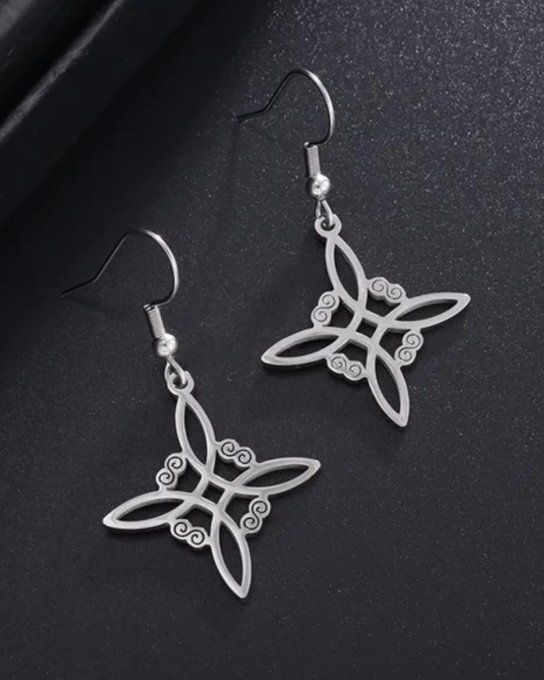 Boucles d'Oreilles Nœud de Sorcière