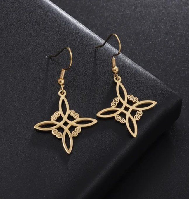 Boucles d'Oreilles Nœud de Sorcière