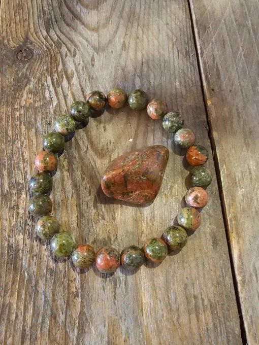 Bracelet en Unakite Naturelle