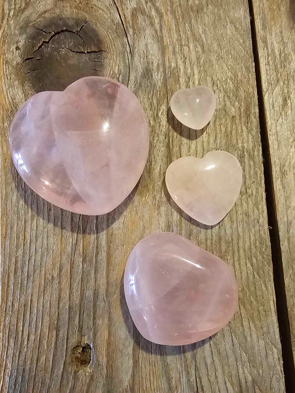 Coeur quartz rose - Pierre quartz rose naturelle