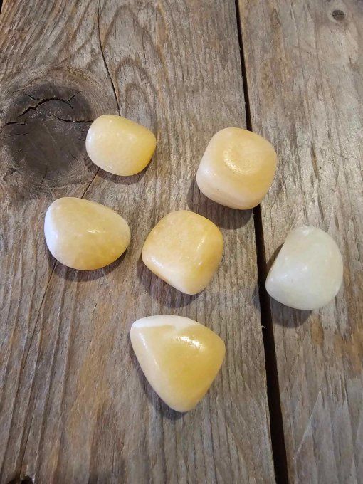 Pierre Calcite Jaune Naturelle