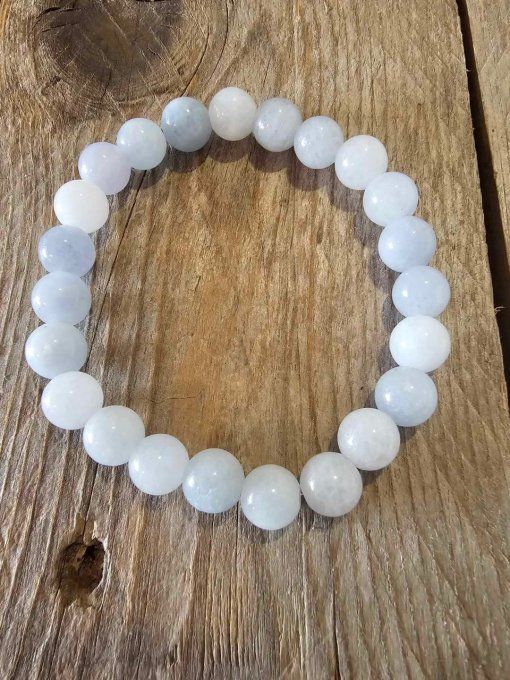 Bracelet en Aigue Marine Naturelle