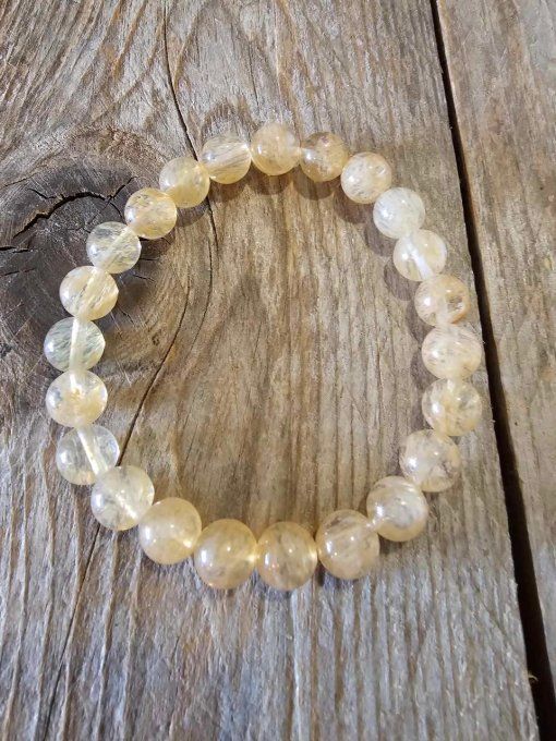 Bracelet en Pierre Citrine Naturelle