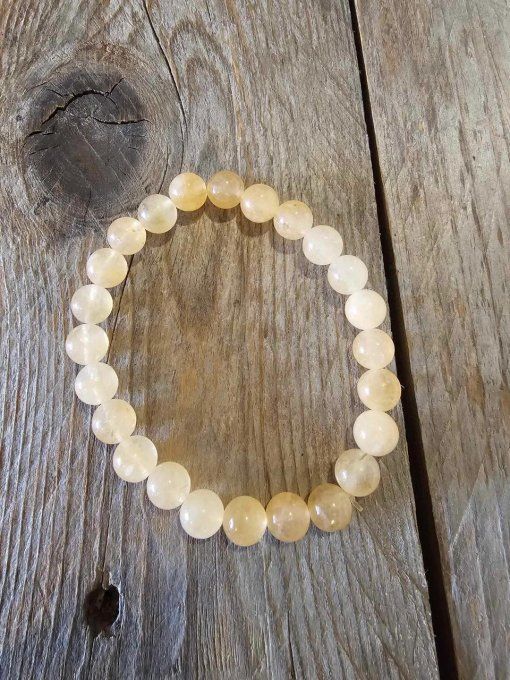 Bracelet en Pierre Citrine Naturelle