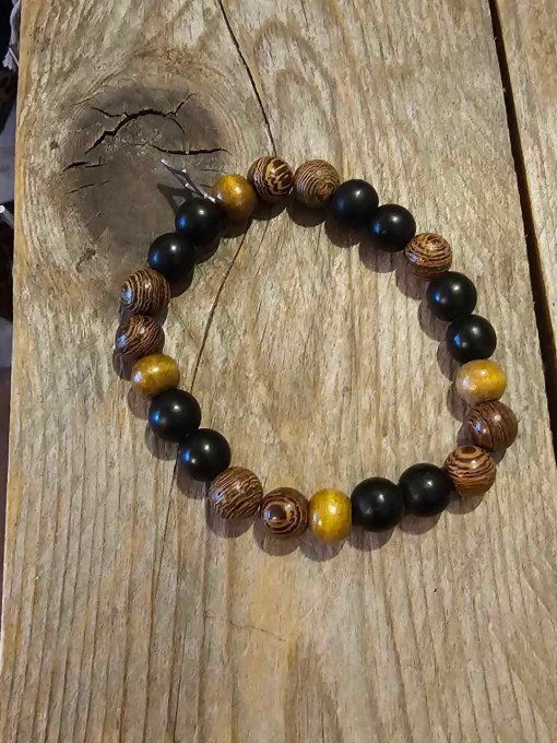 Bracelet en Bois de Santal  Naturel