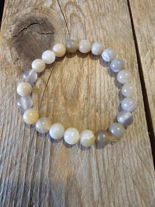 Bracelet en Pierre de Lune Naturelle