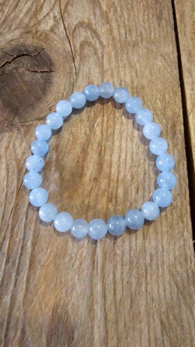 Bracelet enfant Calcédoine Bleue 