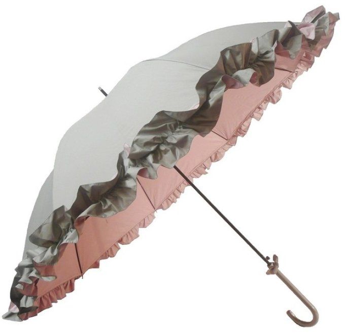 Parapluie gris et rose